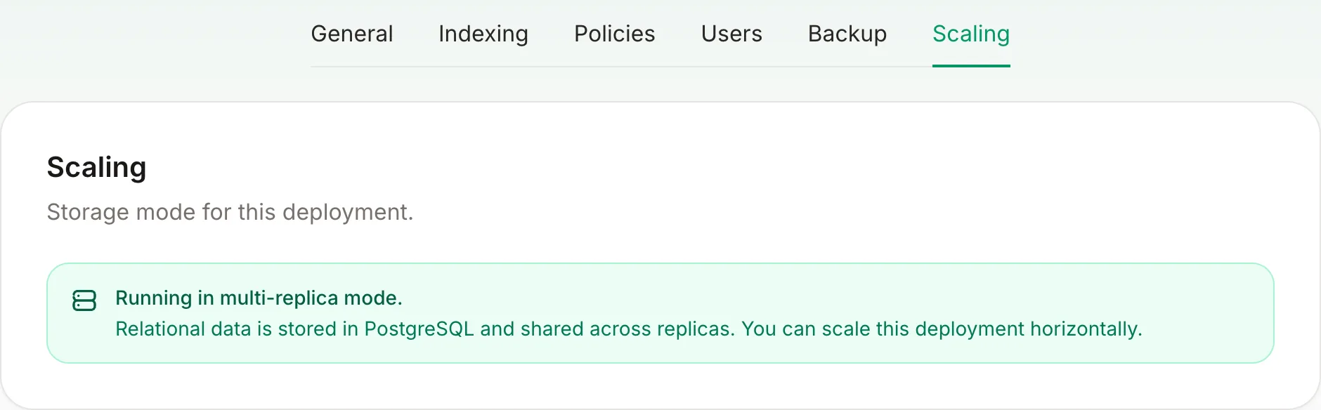 Multi-replica mode confirmed
